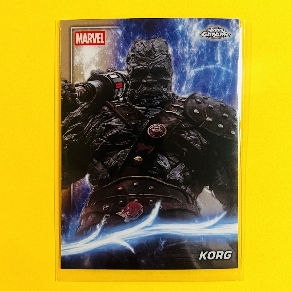 2025 Topps Chrome Marvel Studios Korg #77 Phase Three Thor Ragnarok